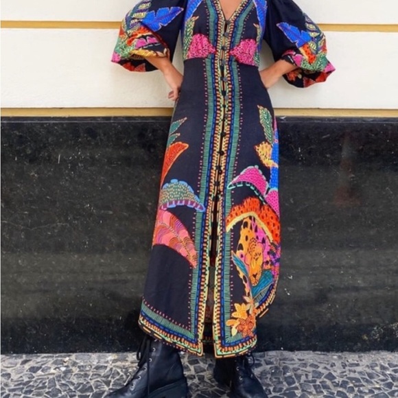 SOLD SOLD Farm Rio dress in good condition size medium - Picture 6 of 7